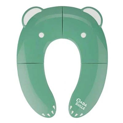 Image de Badabulle Réducteur de toilettes pliable en 4, Antidérapant et Universel, Idéal pour voyager, Sac transport inclus, Dès 18 mois