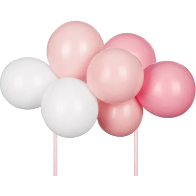 Afbeelding van Partydeco Ballon Cake Topper Roze (29 cm) (Robin)