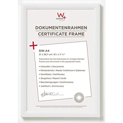 Afbeelding van walther+ design KP130W Wissellijst Papierformaat: DIN A4 Wit