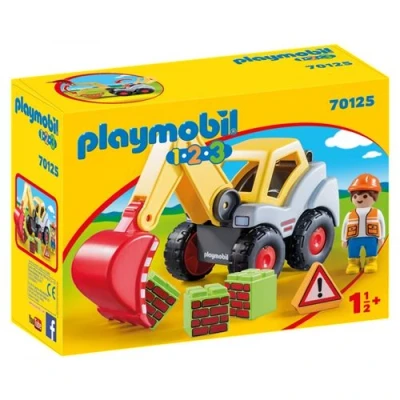 Afbeelding van PLAYMOBIL 1.2.3 Graaflader 70125