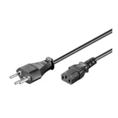 Image de Cordon dalimentation wentronic (suisse bouchon pour prise iec) 2 m noir