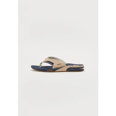 Afbeelding van Reef Fanning Teensandalen, Heren, Maat: 40, Tan/navy/tan Pu