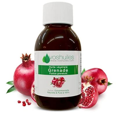 Afbeelding van VOSHUILES.COM HUILES ESSENTIELLES &amp; VEGETALES Granaatappel plantaardige olie, 60 ml