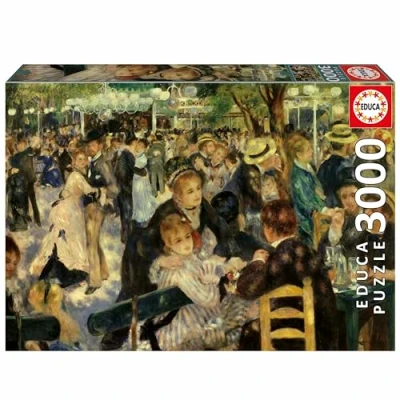 Afbeelding van Educa Puzzel van 3000 stukjes voor volwassenen Dans in de molen. Bevat een verloren muntservice totdat voorraad strekt. Afmetingen: 120 x 85 cm. Vanaf 14 jaar (20311)