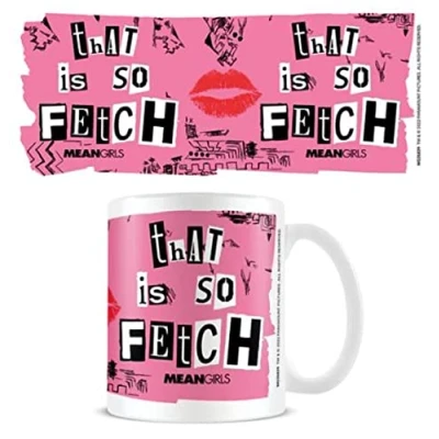 Afbeelding van Pyramid International Mean Girls That is So Fetch koffiemok van keramiek met geschenkdoos, 325 ml, roze en wit, officieel product