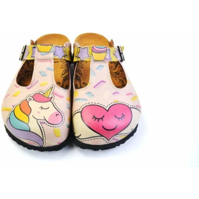 Afbeelding van GOBY Unicorn Clogs Slippers Hoge kwaliteit Handmade Maat 35