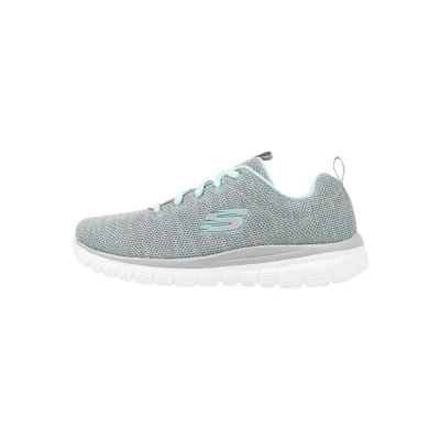 Afbeelding van Skechers Graceful Sneakers laag, Dames, Maat: 37, Gray/mint Textiel