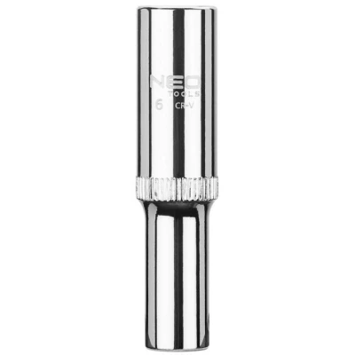 Afbeelding van NEO TOOLS 08 239 Steeksleutelelement 1/4 3124 6 mm Chroom vanadium staal SuperLock