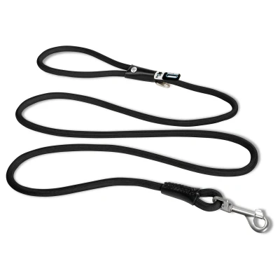 Afbeelding van Curli Stretch Comfort Leash Zwart Hondenriem 180x1.0 cm Rond Nylon Ø 10 Mm