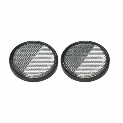 Afbeelding van Pro Plus Reflector met Grondplaat Zelfklevend Ø 55 mm Wit 2 stuks