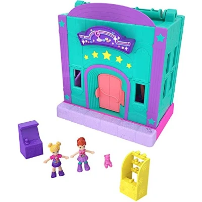 Afbeelding van Polly Pocket Speelgoedlounge, minipoppen met accessoires (Mattel GFP41)
