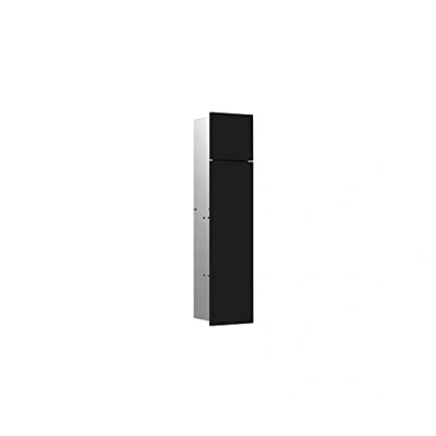 Afbeelding van emco asis module pure WC module, tweedelig houten front, verborgen, linker stop, 730x170mm, met reserverolbakje, 975551400