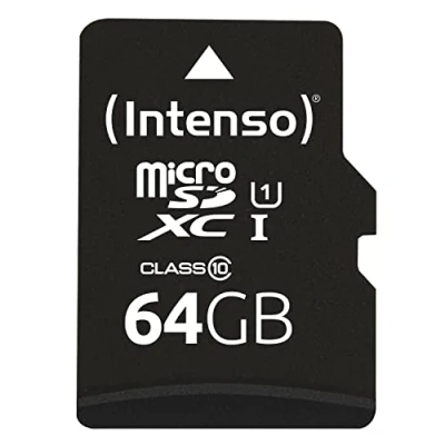 Image de Carte MicroSDXC UHS I Class 10 64Go INTENSO