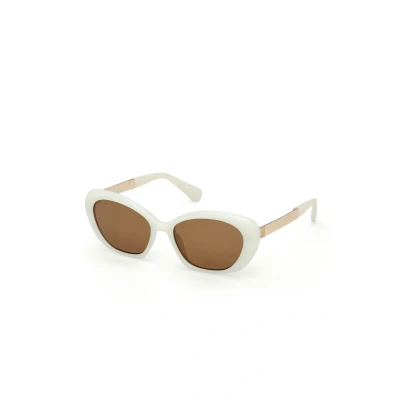 Afbeelding van MAX&amp;Co. Zonnebril, Dames, Maat: One Size, White ivory brown