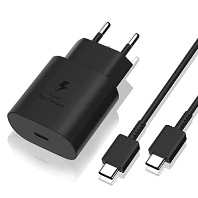 Image de Chargeur Rapide 25W + Cable USB C pour SAMSUNG S23 / PLUS ULTRA S22 5G S21 FE S20 FE/ NOTE 20 A53 A52 A72 Phonillico®