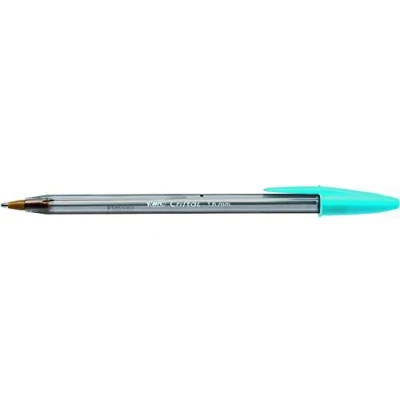 Afbeelding van BIC Cristal Fun Balpennen Brede Punt (1,6 mm) Turquoise, Doos van 20 Stuks