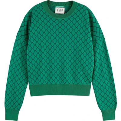Afbeelding van Scotch &amp; Soda Jacquard Relaxed Sweater Dames Maat S