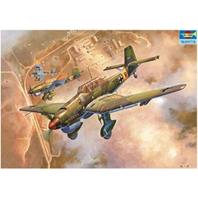 Afbeelding van Trumpeter 1/24 Junkers Ju 87b 2 Stuka Trp02421 modelbouwsets, hobbybouwspeelgoed voor kinderen, modelverf en accessoires