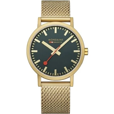 Afbeelding van Mondaine M660.30360.60SBM Horloge Milanees Groen 40mm