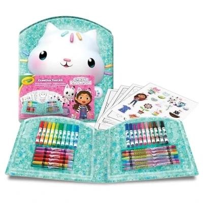 Afbeelding van Crayola Hobbypakket Gabby’s Poppenhuis Creatief Koffertje 40 Stuks Voor Kinderen