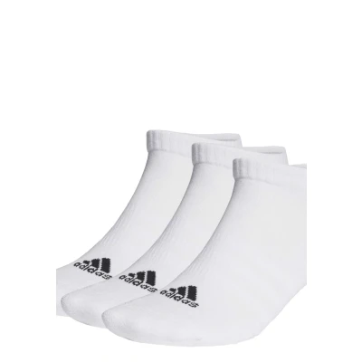 Afbeelding van adidas Performance LOW Unisex 3 PACK Enkelsokken White black, Maat: 37 39, black