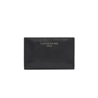 Afbeelding van LIEBESKIND BERLIN Leren Kaarthoes Cloud Sheep Natural Lilith Card Case Black Zwart