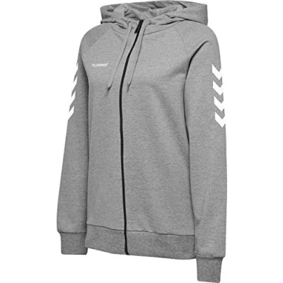 Afbeelding van Hummel Sweater met rits, Dames, Maat: 34, Grey melange