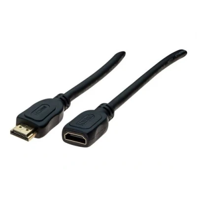 Image de exertis Connect High speed câble d&#039;extension HDMI avec Ethernet mâle pour femelle 5 m noir