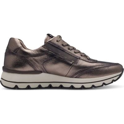 Afbeelding van Tamaris Sneakers laag, Dames, Maat: 39, Brons Leer