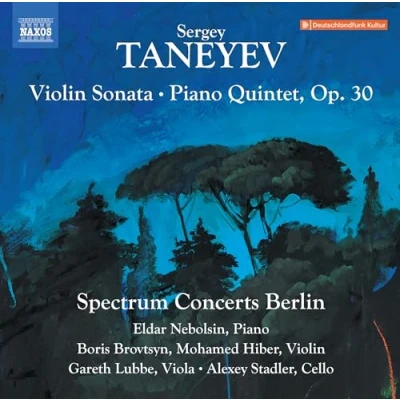 Afbeelding van Spectrum Concerts Berlin, Frank S. Dodge Taneyev: Violin Sonata In A Minor Piano Quintet G (CD)