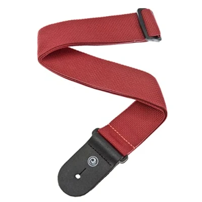 Image de Planet Waves PWS101 Sangle de guitare en polypropylène, coloris rouge