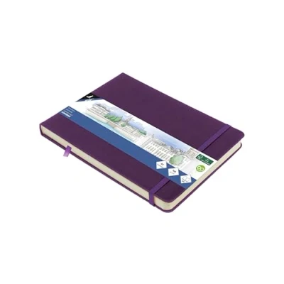 Afbeelding van Kangaro schetsboek formaat A5 landscape purple heart met elastiek en lint K 861312