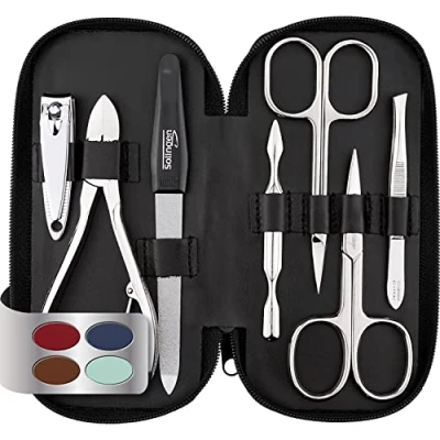 Afbeelding van marQus Solingen Duitsland Manicuresets voor dames &amp; heren set van 7 stuks Kwaliteits verzorgingsset nagel tangen knippers, pincet Fantastisch cadeau alle gelegenheden