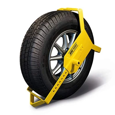 Afbeelding van Maypole Robuuste wielklem van 10 16 inch voor banden 135 mm tot 215 mm, diameter 450 700 geel