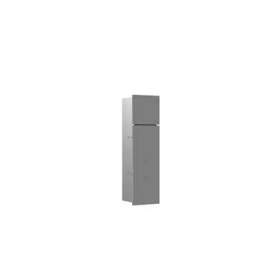 Afbeelding van emco asis module pure WC module, tweedelig houten front, verborgen, linker stop, 600x170mm, 975551502