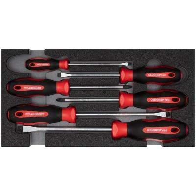 Image de GEDORE RED R22150014 Jeu de tournevis dans le module 1/3 mousse, 6 pièces 3301713