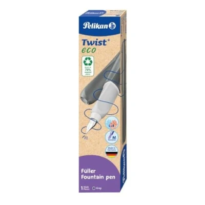 Afbeelding van Pelikan Twist Vulpen Eco, Met Vulling, Grijs