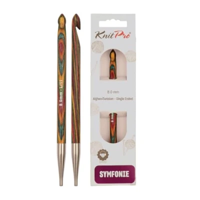 Afbeelding van KnitPro Symfonie Afghaans Tunische haaknaalden 8.00mm.