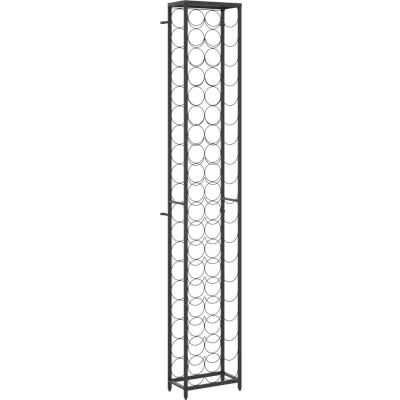 Afbeelding van vidaXL Wijnrek voor 57 flessen 34x18x200 cm smeedijzer zwart