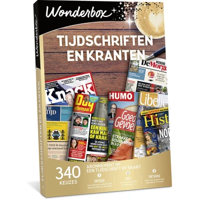 Afbeelding van Wonderbox cadeaubon Tijdschriften en kranten