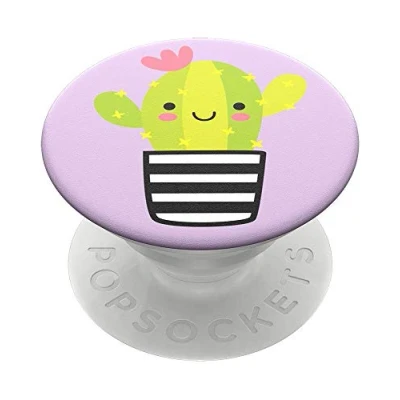 Afbeelding van PopSockets PopGrip houder en handgreep voor smartphone tablet met verwisselbare top cactus pal