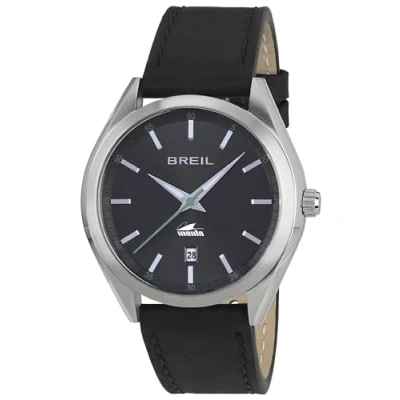 Afbeelding van BREIL Herenhorloge collectie MANTA CITY Solo Tempo polshorloge met analoge wijzerplaat GM10 MIYOTA uurwerk quartz horloge lederen of stalen band, grijs., Armband
