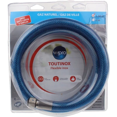 Afbeelding van wpro Tuyau gaz naturel toutinox 1.5m tne150 nf 484000000332