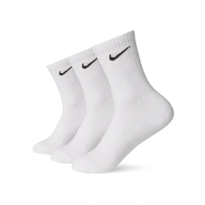 Image de Nike Men&#039;S Chaussettes U Nk Everyday Ltwt Crew 3Pr, White/Black, SX7676 100, L