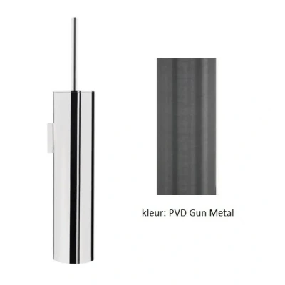 Afbeelding van Waterevolution Flow toiletborstelset wand PVD Gun Metal A241GME