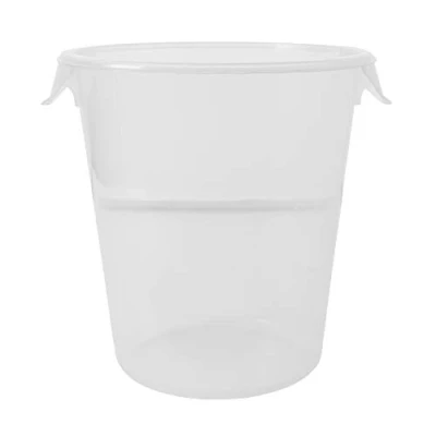 Afbeelding van Rubbermaid Commercial Products FG572424CLR Opbergdoos, rond, 7,6 liter, transparant
