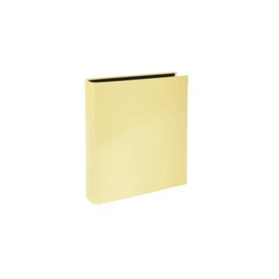 Afbeelding van Exacompta Aquarel ringmap uit gecoat karton, ft A4, met 2 D ringen, rug van 4 cm,citroengeel