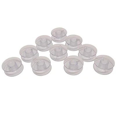 Afbeelding van 10 stuks kunststof spoelen voor Veritas naaimachines (oude DDR naaimachine).