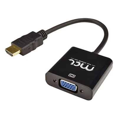 Afbeelding van MCL CG 287C kabeladapter/verloopstukje HDMI A VGA + 3.5 mm Zwart