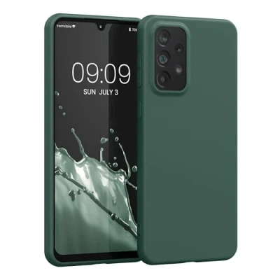 Afbeelding van kwmobile telefoonhoesje geschikt voor Samsung Galaxy A33 5G Hoesje smartphone Back cover in dennengroen